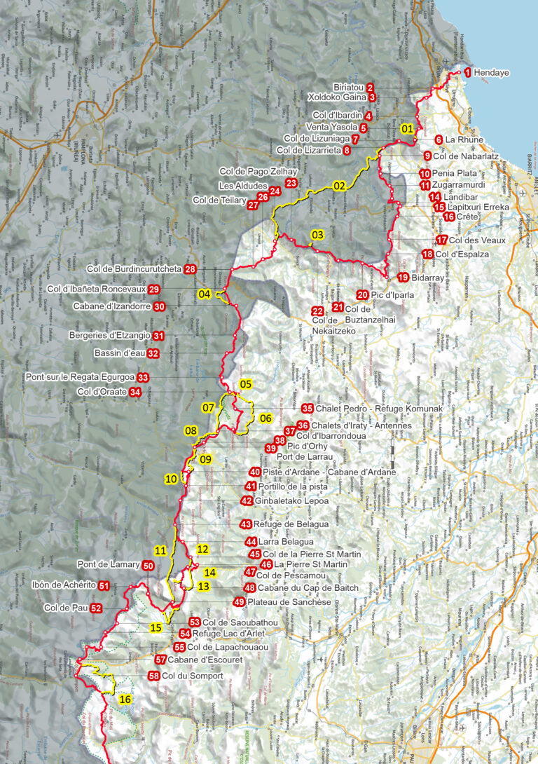 Carto HRP Topo-guide 1 avec Variantes